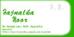 hajnalka moor business card